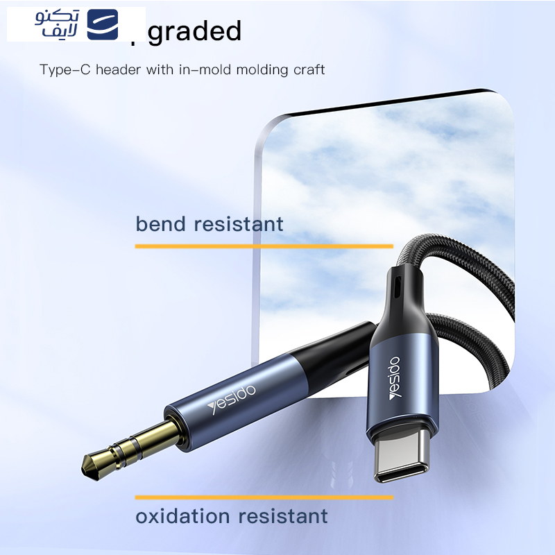 کابل تبدیل USB-C به AUX یسیدو مدل YAU-36 طول 1 متر کابل تبدیل USB-C به AUX یسیدو مدل YAU-36 طول 1 متر