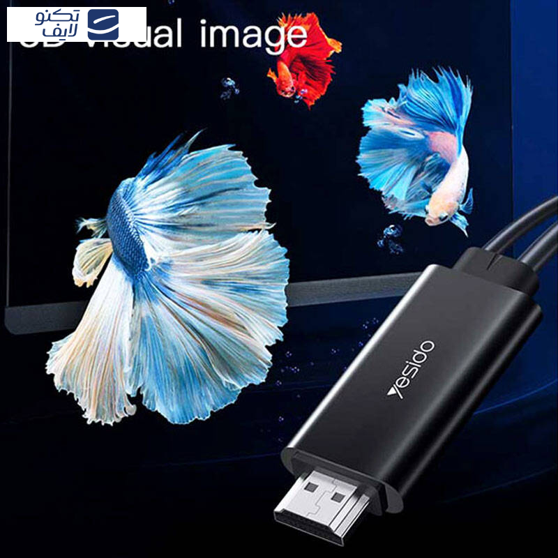 کابل تبدیل USB-C به HDMI / USB یسیدو مدل HM03 طول 1.8 متر کابل تبدیل USB-C به HDMI / USB یسیدو مدل HM03 طول 1.8 متر