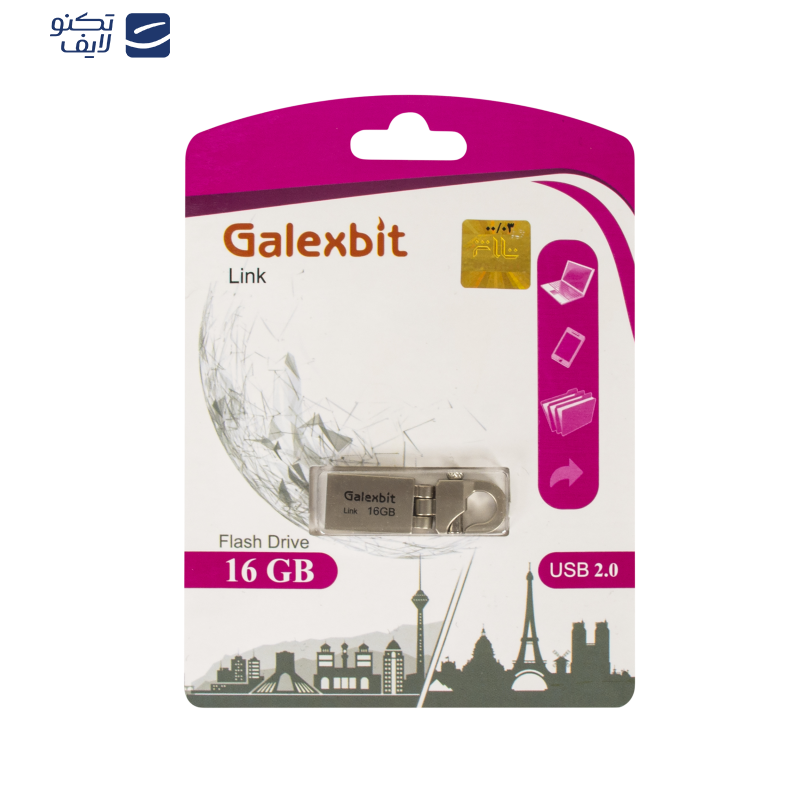 فلش مموری گلکسبیت مدل Link ظرفیت 16 گیگابایت فلش مموری گلکسبیت مدل Link ظرفیت 16 گیگابایت