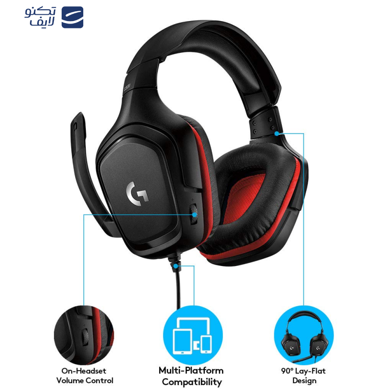 هدست مخصوص بازی لاجیتک مدل G331 هدست مخصوص بازی لاجیتک مدل G331