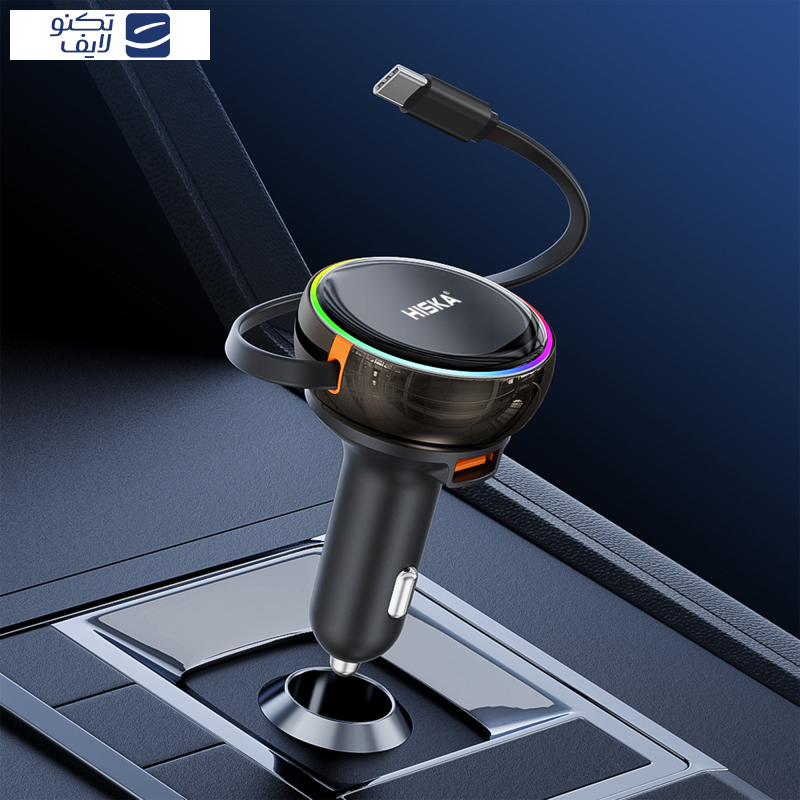 شارژر فندکی 80 وات هیسکا مدل HCC-337 شارژر فندکی 80 وات هیسکا مدل HCC-337