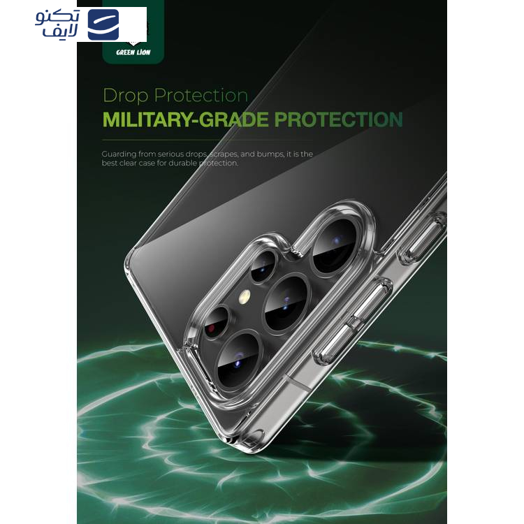 کاور گرین لاین مدل Crystal Clear مناسب برای گوشی موبایل سامسونگ Galaxy S25 Ultra کاور گرین لاین مدل Crystal Clear مناسب برای گوشی موبایل سامسونگ Galaxy S25 Ultra
