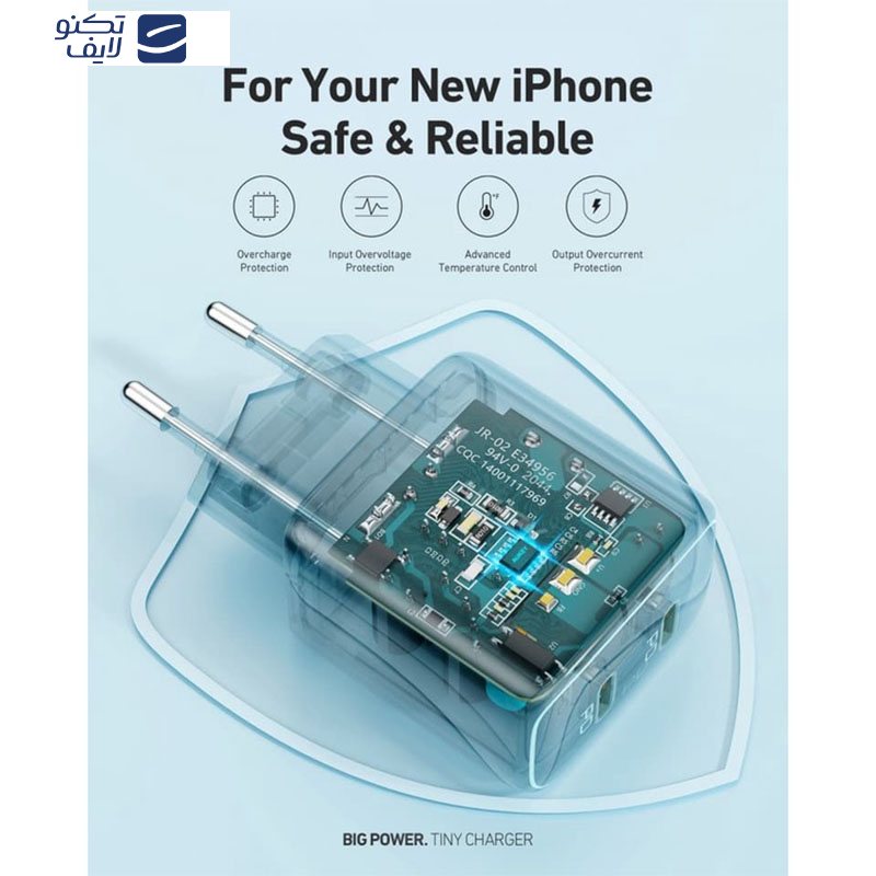 شارژر دیواری 20 وات آکی مدل PA-R1S شارژر دیواری 20 وات آکی مدل PA-R1S