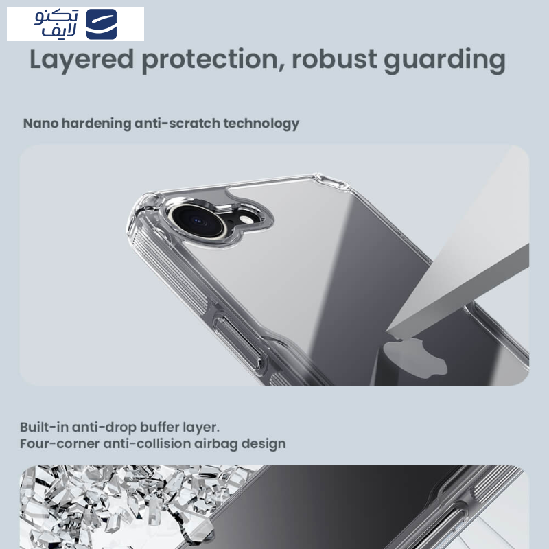 کاور نیلکین مدل Nature TPU Pro مناسب برای گوشی موبایل اپل iPhone 16e کاور نیلکین مدل Nature TPU Pro مناسب برای گوشی موبایل اپل iPhone 16e