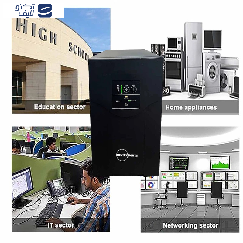 یو پی اس بستن پاور مدل BPOF-2000VA-15Ah ظرفیت 2000 ولت آمپر به همراه باتری داخلی یو پی اس بستن پاور مدل BPOF-2000VA-15Ah ظرفیت 2000 ولت آمپر به همراه باتری داخلی