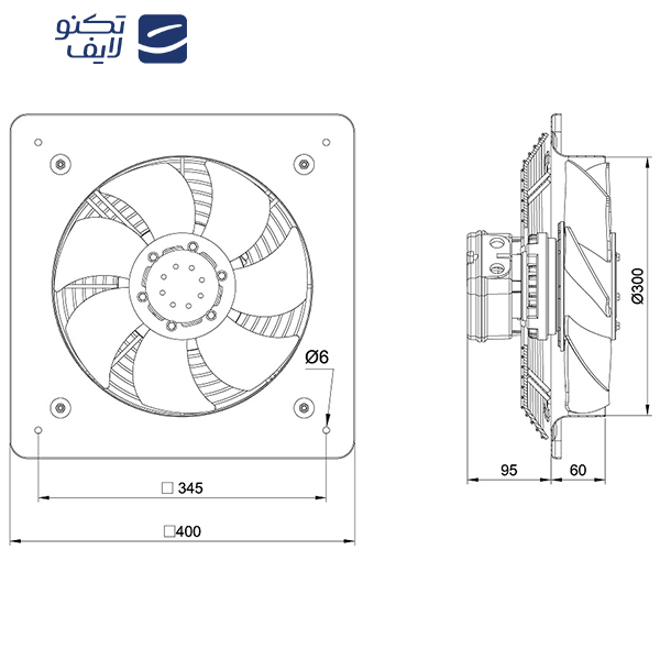 هواکش دمنده مدل VIE-30A4S هواکش دمنده مدل VIE-30A4S