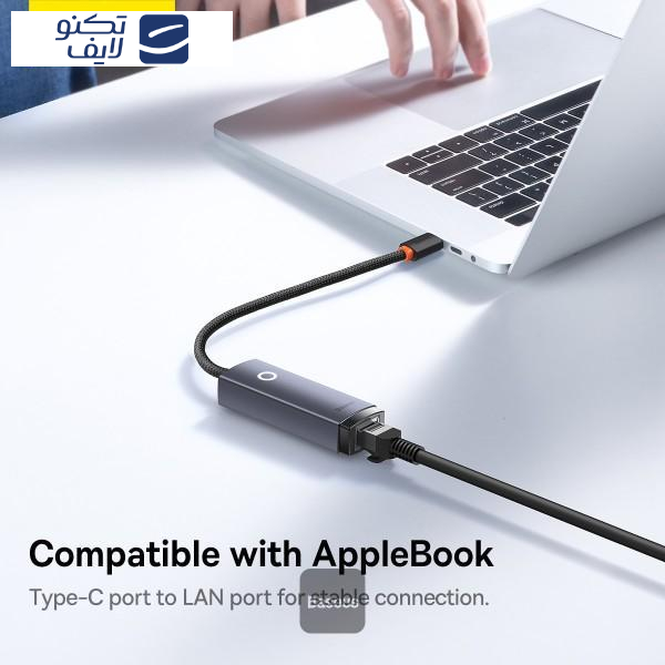 مبدل usb-c به LAN باسئوس مدل WKQX000301 مبدل usb-c به LAN باسئوس مدل WKQX000301
