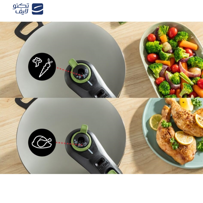 زودپز تفال مدل secure trendy 6L گنجایش 6 لیتر زودپز تفال مدل secure trendy 6L گنجایش 6 لیتر