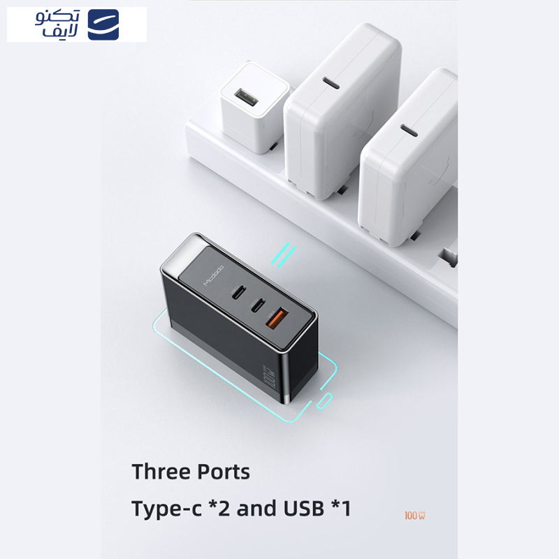 شارژر دیواری 100 وات مک دودو مدل CH-8101 pro شارژر دیواری 100 وات مک دودو مدل CH-8101 pro