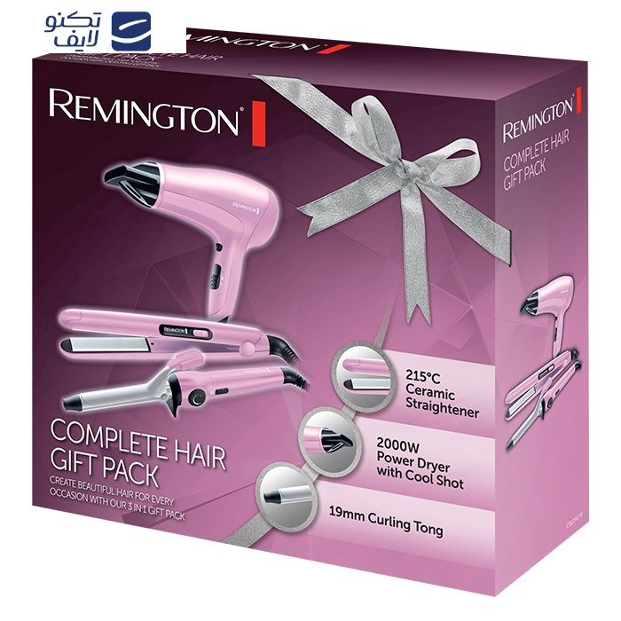 مجموعه سشوار و اتو و فر کننده مو رمینگتون مدل CI5219GPR مجموعه سشوار و اتو و فر کننده مو رمینگتون مدل CI5219GPR