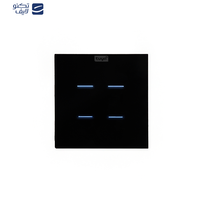 کلید هوشمند تویا مدل چهار پل طرح خط Wi Fi کلید هوشمند تویا مدل چهار پل طرح خط Wi Fi