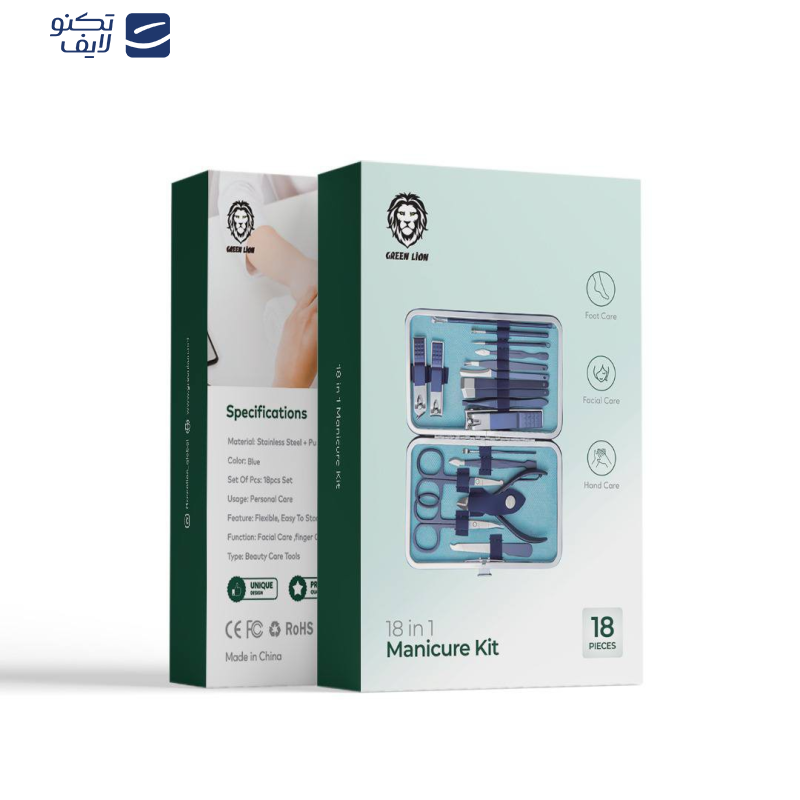 ست مانیکور و پدیکور گرین لاین مدل GNMTRVL18 مجموعه 18 عددی ست مانیکور و پدیکور گرین لاین مدل GNMTRVL18 مجموعه 18 عددی