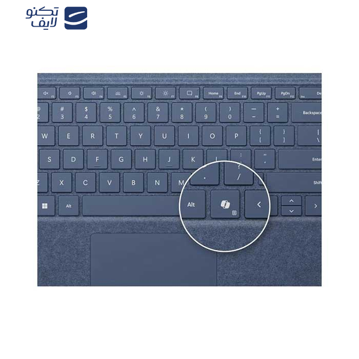 کیبورد تبلت مایکروسافت مدل Surface Pro Copilot Keyboard with Pen Storage مناسب برای تبلت مایکروسافت سرفیس Pro 8/Pro 9/Pro 10/Pro 11 