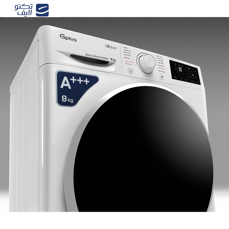 ماشین لباسشویی اتوماتیک جی پلاس مدل GWM-P87W ظرفیت 8 کیلوگرم ماشین لباسشویی اتوماتیک جی پلاس مدل GWM-P87W ظرفیت 8 کیلوگرم