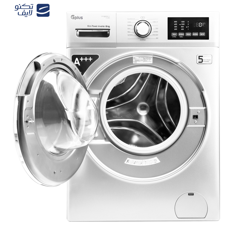 ماشین لباسشویی اتوماتیک جی پلاس مدل GWM-M822W ظرفیت 8 کیلوگرم ماشین لباسشویی اتوماتیک جی پلاس مدل GWM-M822W ظرفیت 8 کیلوگرم