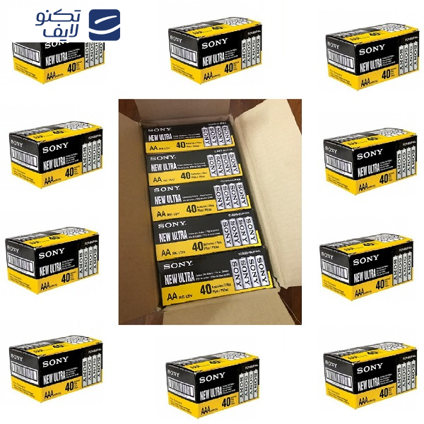 باتری نیم قلمی سونی مدل R03 NEW ULTRA بسته 400 عددی 