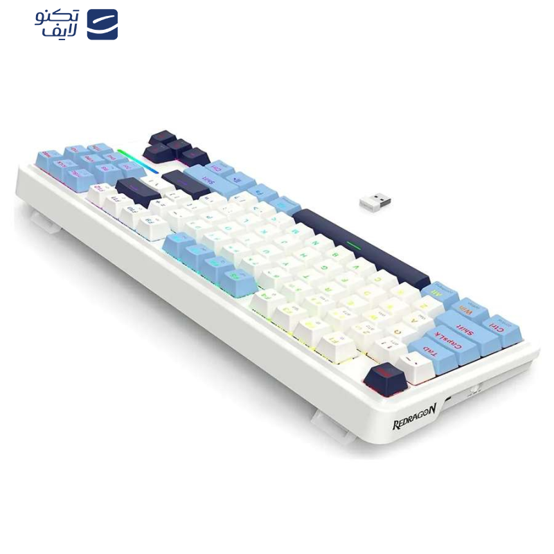 کیبورد گیمینگ ردراگون مدل K728WBB PRO RGB کیبورد گیمینگ ردراگون مدل K728WBB PRO RGB