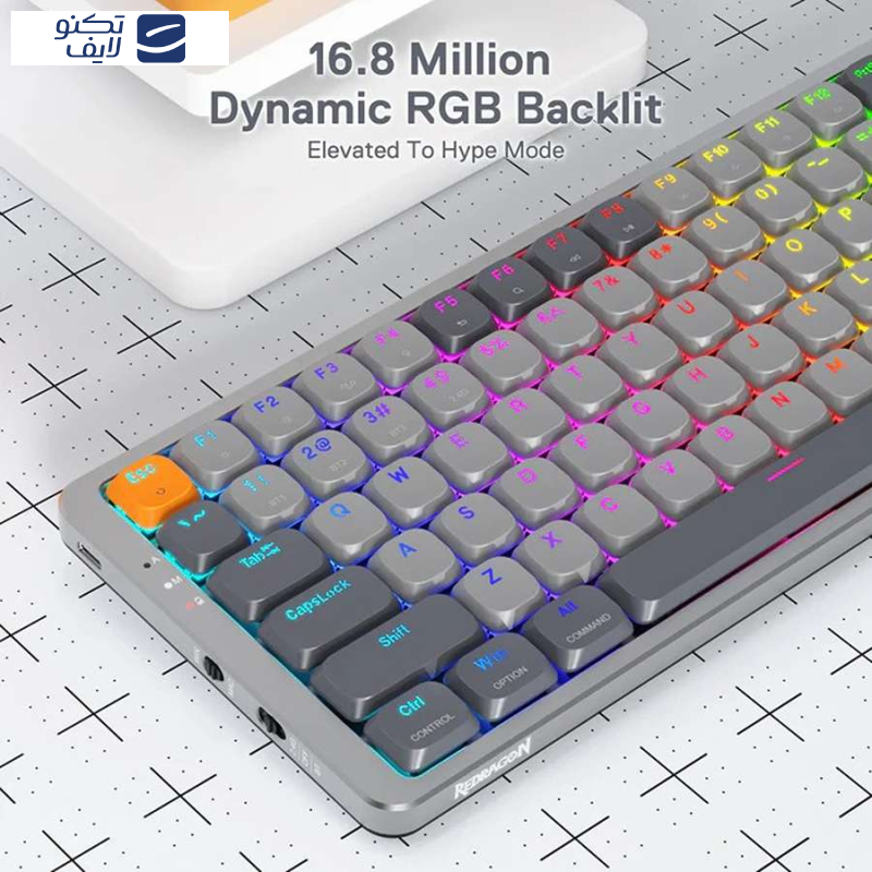 کیبورد ردراگون مدل Azure K652 PRO RGB کیبورد ردراگون مدل Azure K652 PRO RGB