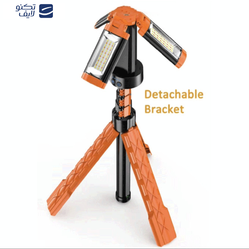 چراغ قوه مدل شارژی تاشو با نور مهتابی چراغ قوه مدل شارژی تاشو با نور مهتابی