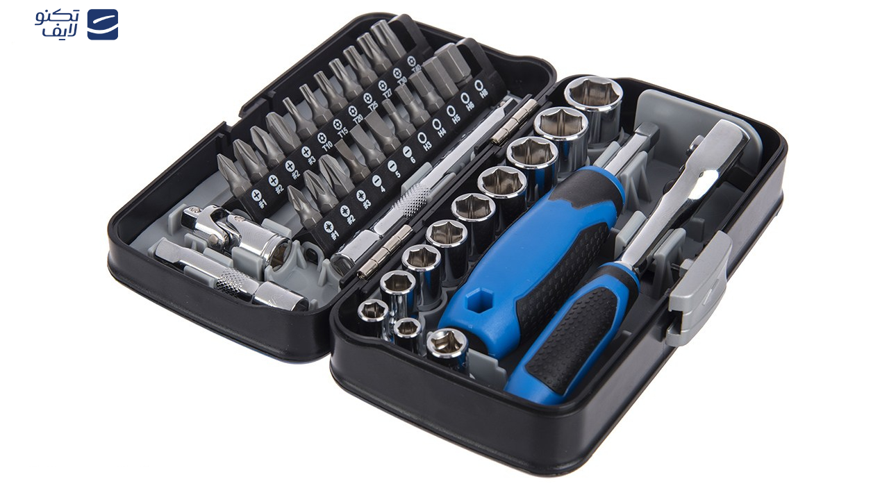 مجموعه 38 عددی سری بکس و پیچ گوشتی نووا مدل NTS7303