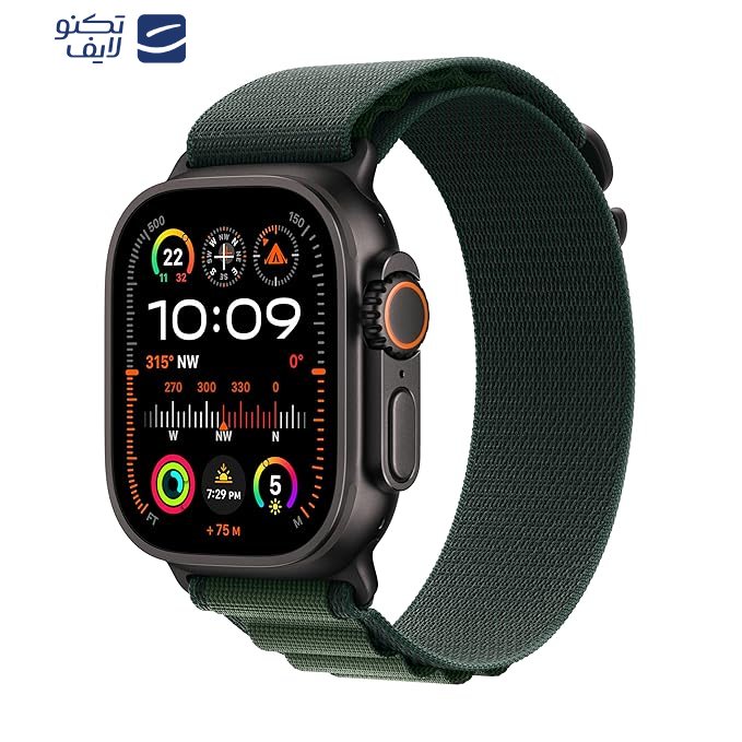 ساعت هوشمند اپل مدل Ultra 2 Black Titanium Case Alpine Loop 49mm  ساعت هوشمند اپل مدل Ultra 2 Black Titanium Case Alpine Loop 49mm