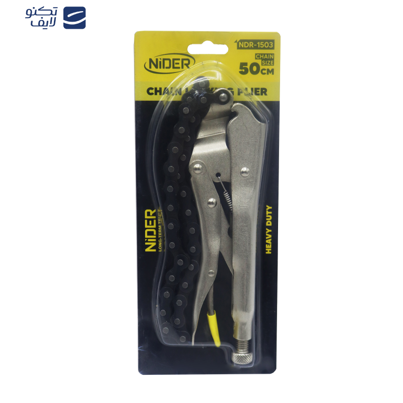 انبر قفلی زنجیری نیدر کد YP-NDR/1503-50CM/250MM سایز 10 اینچ انبر قفلی زنجیری نیدر کد YP-NDR/1503-50CM/250MM سایز 10 اینچ