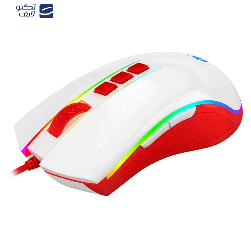 ماوس ردراگون مدل Redragon COBRA Red White M711C ماوس ردراگون مدل Redragon COBRA Red White M711C