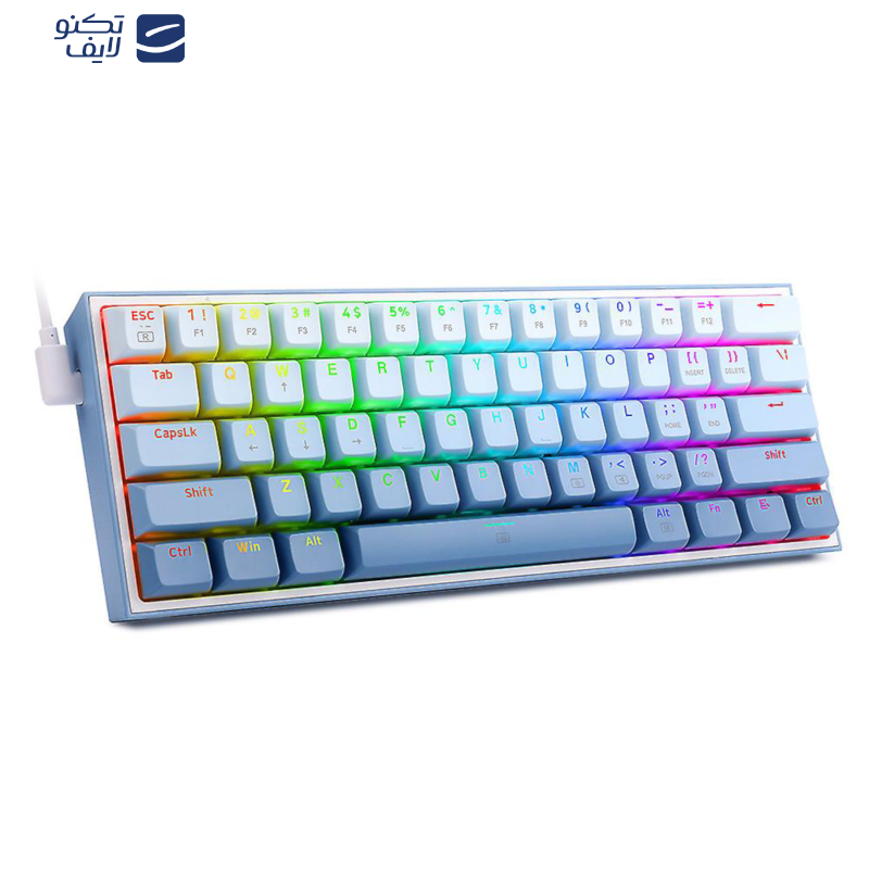 کیبورد مخصوص بازی ردراگون مدل FIZZ K617 WHITE/GREY کیبورد مخصوص بازی ردراگون مدل FIZZ K617 WHITE/GREY