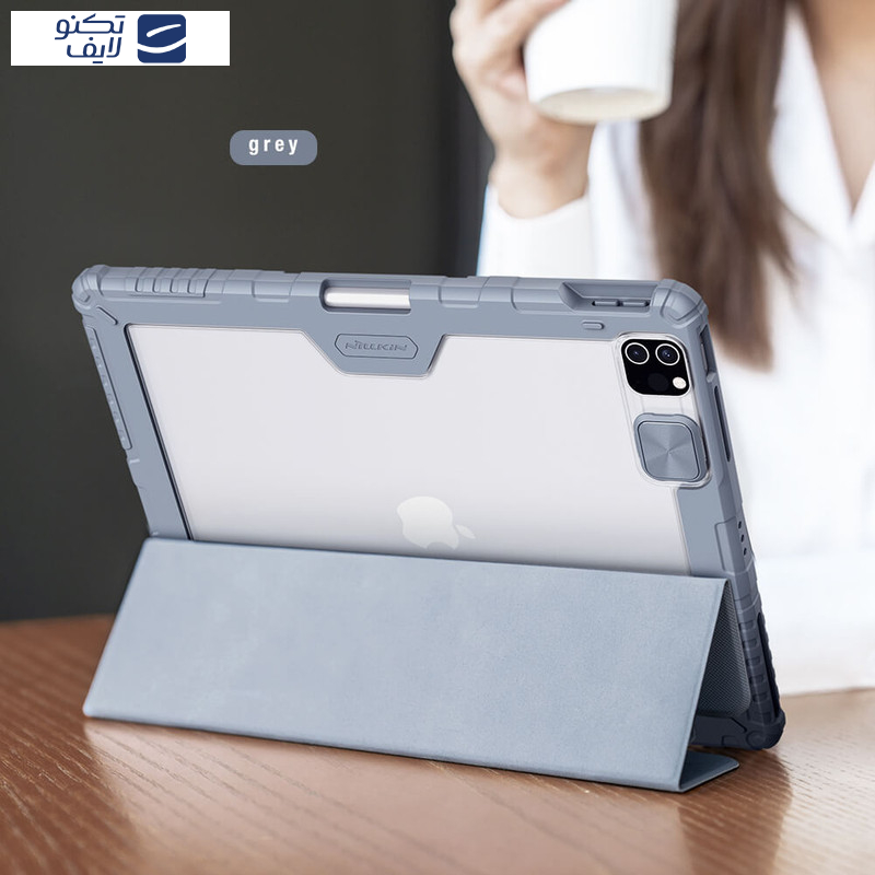 کیف کلاسوری نیلکین مدل Camshield Bumper مناسب برای تبلت اپل  iPad Air 13 2025 / iPad Air 13 2024 / iPad Pro 12.9 2022 / 2021 / 2020 کیف کلاسوری نیلکین مدل Camshield Bumper مناسب برای تبلت اپل  iPad Air 13 2025 / iPad Air 13 2024 / iPad Pro 12.9 2022 / 2021 / 2020