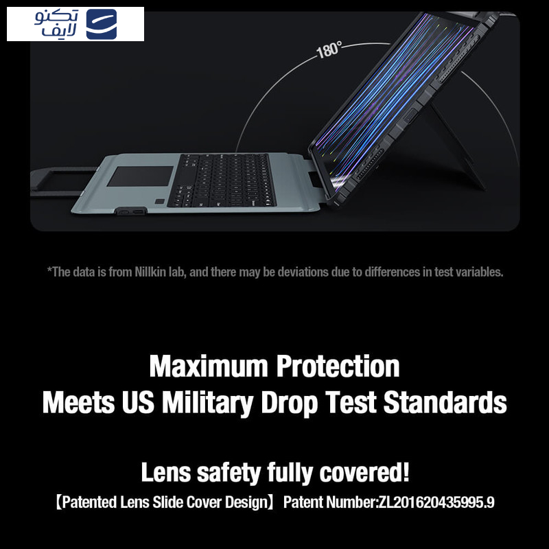 کیف کلاسوری کیبورد دار نیلکین مدل Bumper Go Keyboard مناسب برای تبلت اپل iPad Air 13 2025 / iPad Air 13 2024 / iPad Pro 12.9 2022 / 2021 / 2020 کیف کلاسوری کیبورد دار نیلکین مدل Bumper Go Keyboard مناسب برای تبلت اپل iPad Air 13 2025 / iPad Air 13 2024 / iPad Pro 12.9 2022 / 2021 / 2020