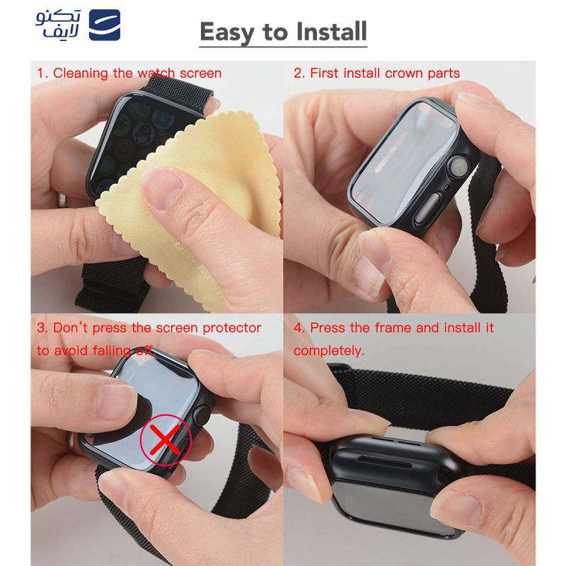 محافظ صفحه نمایش مدل AW40 GUG 01st مناسب برای اپل واچ 40 میلی متری محافظ صفحه نمایش مدل AW40 GUG 01st مناسب برای اپل واچ 40 میلی متری