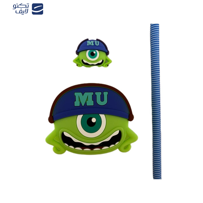 محافظ کابل طرح مایک مدل Silicon  به همراه محافظ شارژ دیواری  مجموعه 4 عددی محافظ کابل طرح مایک مدل Silicon  به همراه محافظ شارژ دیواری  مجموعه 4 عددی