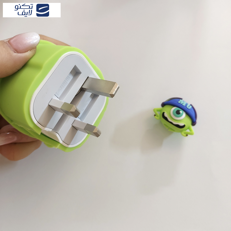 محافظ کابل طرح فانتزی مدل مایک کد 205 به همراه محافظ شارژر دیواری مجموعه 4 عددی