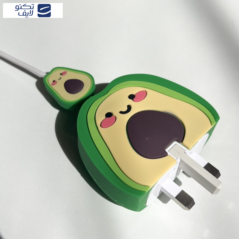 محافظ کابل و شارژر دیواری مدل آووکادو Avocado مجموعه 4 عددی محافظ کابل و شارژر دیواری مدل آووکادو Avocado مجموعه 4 عددی