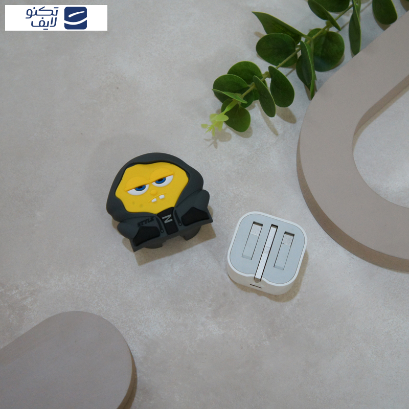 محافظ کابل وال کیس طرح باب اسفنجی به همراه محافظ شارژر دیواری مجموعه 4 عددی محافظ کابل وال کیس طرح باب اسفنجی به همراه محافظ شارژر دیواری مجموعه 4 عددی