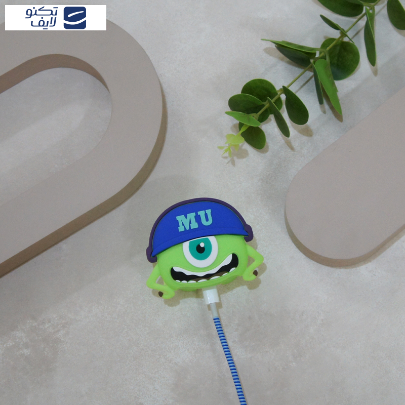 محافظ کابل وال کیس طرح مایک به همراه محافظ شارژر دیواری مجموعه 4 عددی محافظ کابل وال کیس طرح مایک به همراه محافظ شارژر دیواری مجموعه 4 عددی