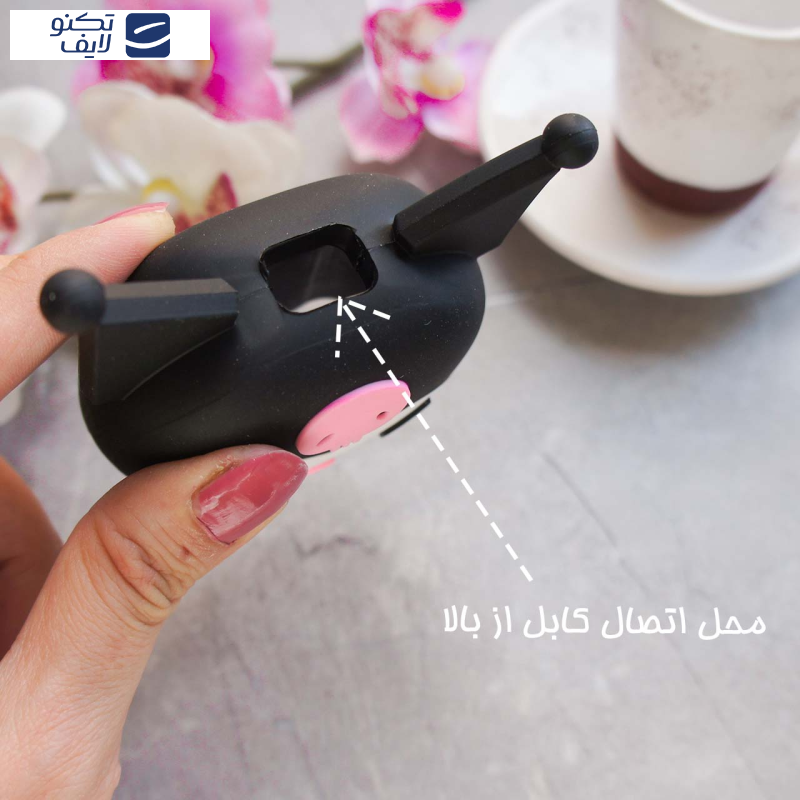 محافظ کابل طرح فانتزی کرومی مدل Kuromi-Cover به همراه محافظ شارژر دیواری مجموعه 4 عددی محافظ کابل طرح فانتزی کرومی مدل Kuromi-Cover به همراه محافظ شارژر دیواری مجموعه 4 عددی