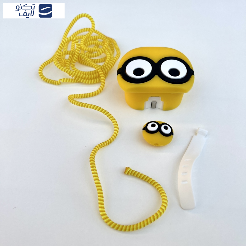 کاور مدل محافظ کابل و شارژر طرح مینیون مجموعه ۴ عددی مناسب برای شارژر 20W اپل کاور مدل محافظ کابل و شارژر طرح مینیون مجموعه ۴ عددی مناسب برای شارژر 20W اپل