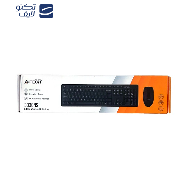 کیبورد و ماوس بی سیم ای فورتک مدل 3330NS کیبورد و ماوس بی سیم ای فورتک مدل 3330NS