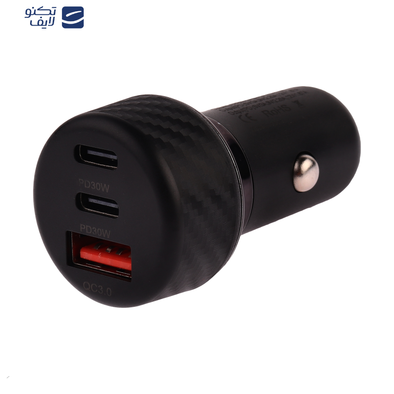 شارژر فندکی 60 وات سه پورت اکسیژن مدل AC-06 شارژر فندکی 60 وات سه پورت اکسیژن مدل AC-06