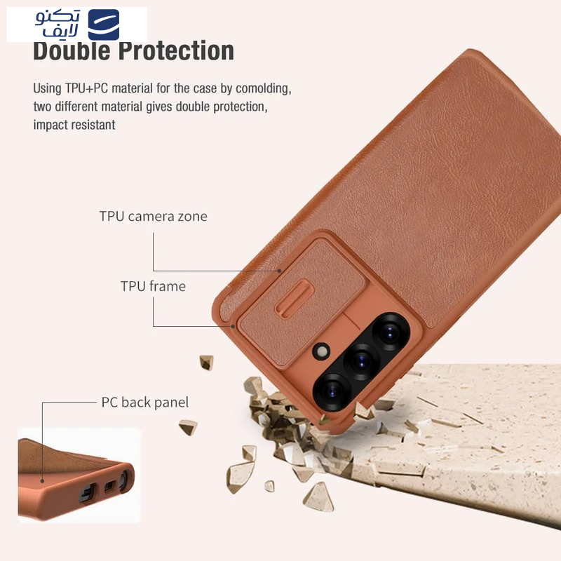 کیف کلاسوری نیلکین مدل Qin Pro مناسب برای گوشی موبایل سامسونگ Galaxy S25 Edge کیف کلاسوری نیلکین مدل Qin Pro مناسب برای گوشی موبایل سامسونگ Galaxy S25 Edge