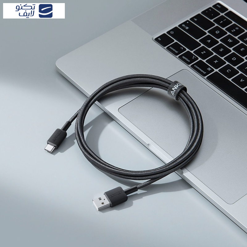 کابل تبدیل USB به USB-C انکر مدل 322/A81H6 طول 1.8 متر کابل تبدیل USB به USB-C انکر مدل 322/A81H6 طول 1.8 متر
