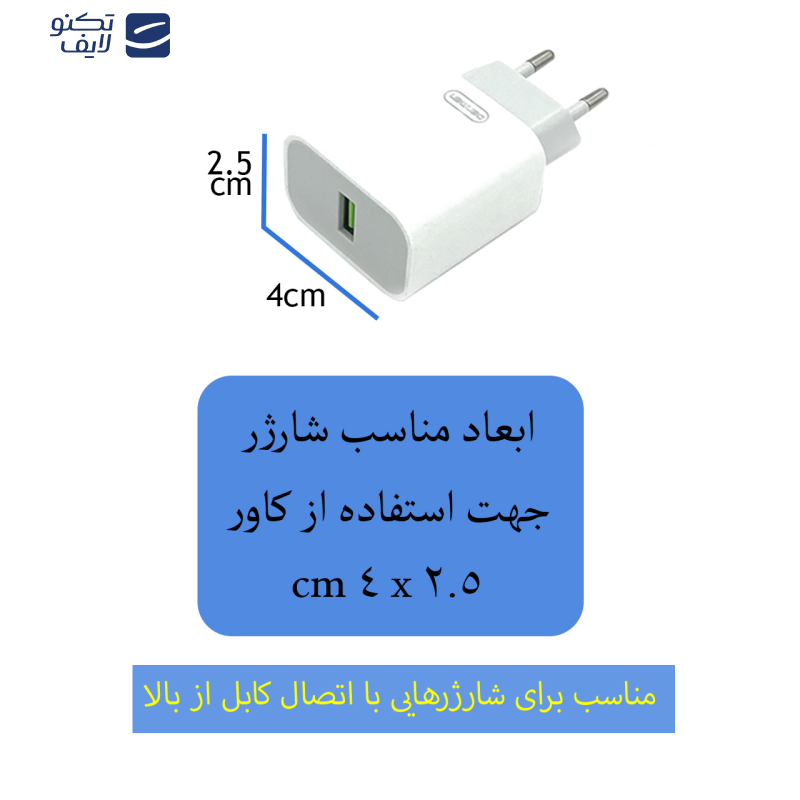 محافظ کابل مدل CO-Mici به همراه کاور شارژر دیواری محافظ کابل مدل CO-Mici به همراه کاور شارژر دیواری