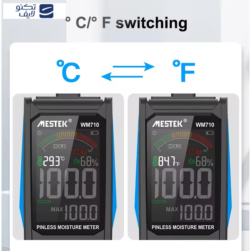 رطوبت سنج چوب و دیوار مستک مدل WM710 رطوبت سنج چوب و دیوار مستک مدل WM710