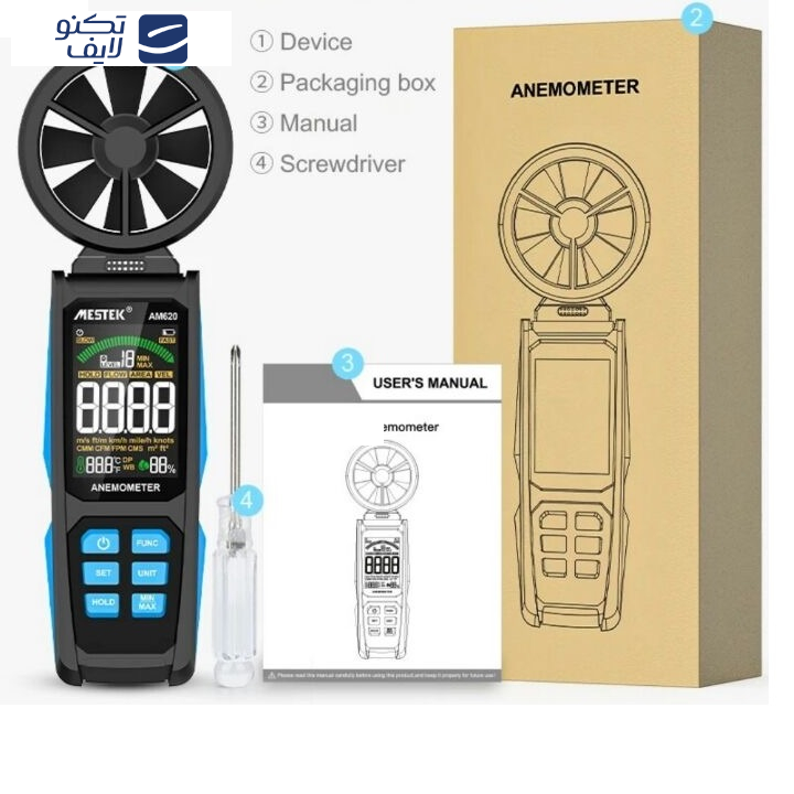 سرعت سنج باد مستک مدل AM620 سرعت سنج باد مستک مدل AM620