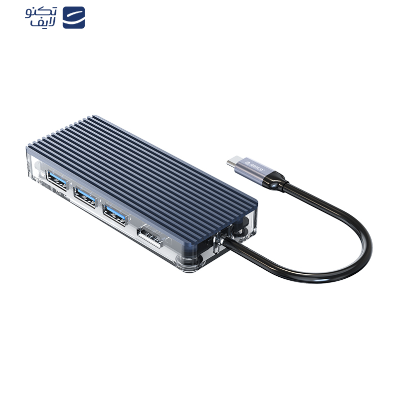 هاب 6 پورت USB-C اوریکو مدل WB-6RJ هاب 6 پورت USB-C اوریکو مدل WB-6RJ