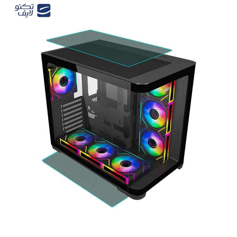 کیس کامپیوتر گیمینگ اوست مدل GT-AQ18-MB کیس کامپیوتر گیمینگ اوست مدل GT-AQ18-MB