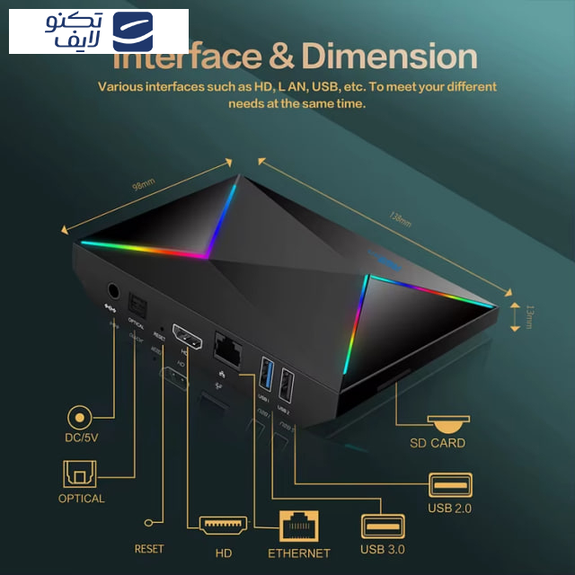 اندروید باکس آر69پلاس مدل H728 حافظه 64گیگ اندروید باکس آر69پلاس مدل H728 حافظه 64گیگ
