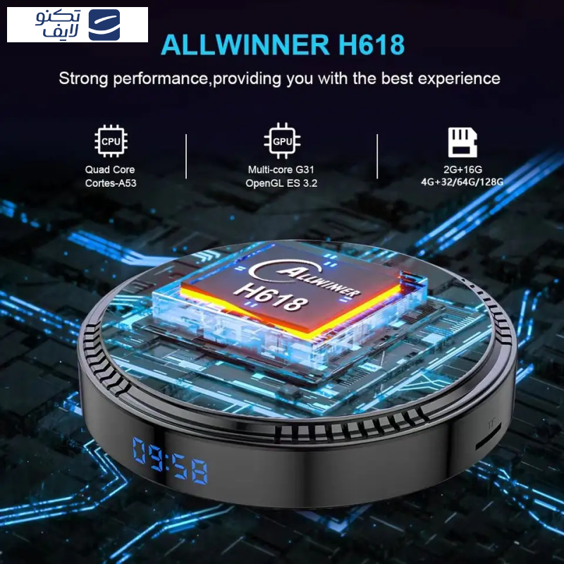 اندروید باکس اچکا 1 مدل RBOX H8 حافظه 128گیگ اندروید باکس اچکا 1 مدل RBOX H8 حافظه 128گیگ