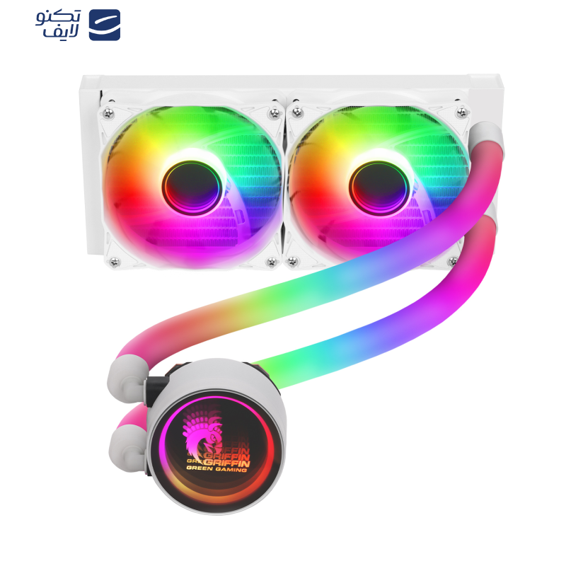 سیستم خنک کننده آبی گرین مدل GLACIER 240 STREAM-ARGB